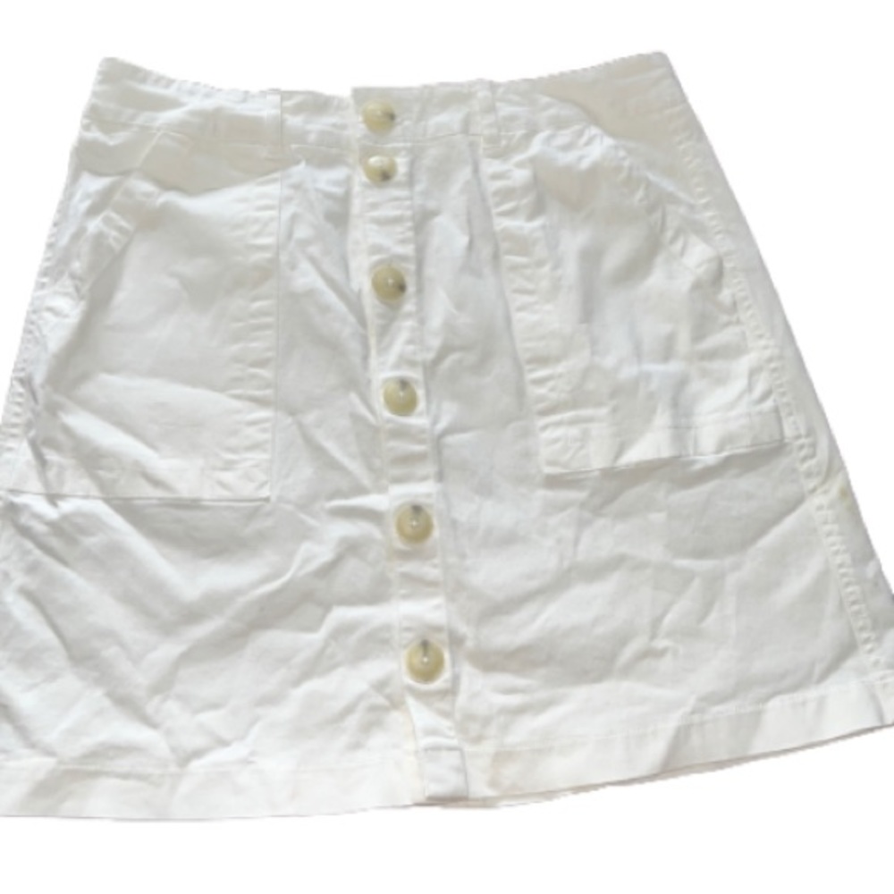 White Button Down Skirt